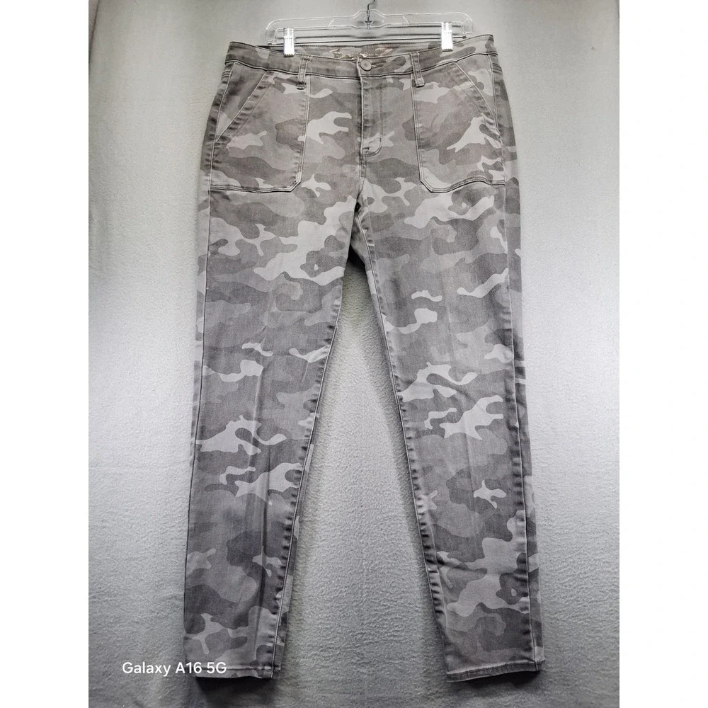Seven 7 Gray Camo Youth Girls Skinny‎ Jeans Size 14